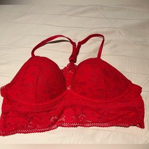 Victorias Secret Bralette Medium Red